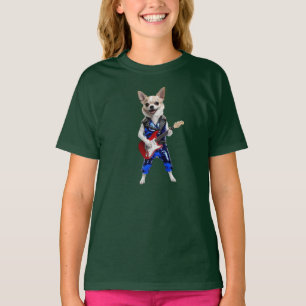 Süßes Chihuahua Rockstar Kinder T-Shirt