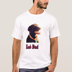 Süßes Chocolate-Labrador-Retriever-Hundeporträt T-Shirt