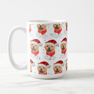 Süßes Chow-Chow-Hund-Weihnachtsmuster Kaffeetasse