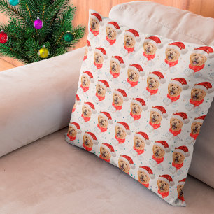Süßes Chow-Chow-Hund-Weihnachtsmuster Kissen