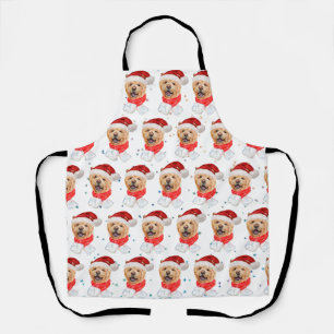 Süßes Chow-Chow-Hund-Weihnachtsmuster Schürze