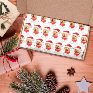 Süßes Chow-Chow-Hund-Weihnachtsmuster Seidenpapier