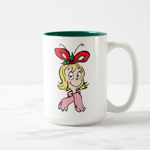 Süßes Cindy Lou Who Porträt Zweifarbige Tasse