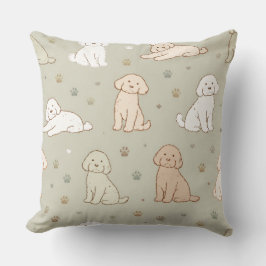 Süßes Cockapoo-Muster | Hunde-Liebhaber-Kissen Kissen
