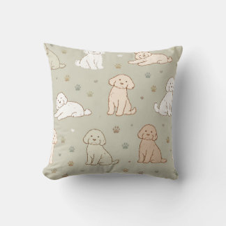 Süßes Cockapoo-Muster-Kissen | Hunde-Liebhaber-Kis Kissen