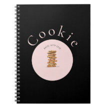 Süßes Cookie-Backnotizbuch für hausgemachte Lecker