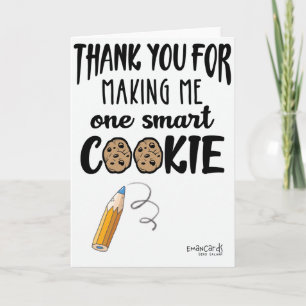 Süßes Cookie für den Lehrertag-Karte Karte