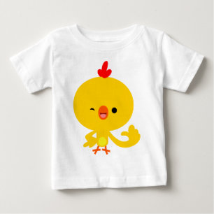 Süßes, cooles Cartoon-Küken-Baby-T-Shirt Baby T-shirt