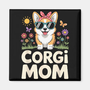 Süßes Corgi-Design für Frauen Mädchen Mutter Hund Magnet