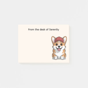 Süßes Corgi-Fan-Geschenk Cartoon-Hundemama Post-it Klebezettel