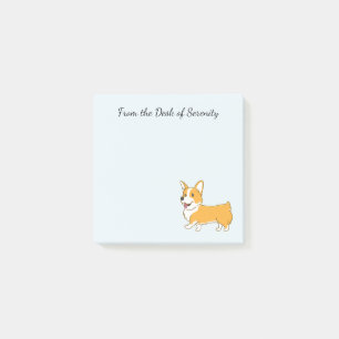 Süßes Corgi-Fan-Geschenk Cartoon-Hundemama Post-it Klebezettel