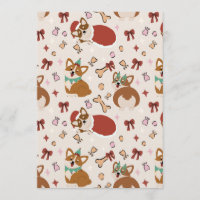 Süßes Corgi-Weihnachts-Feiertags-Nahtloses Muster