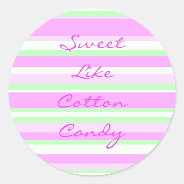 Süßes Cotton Candy Sticker (Vorderseite)