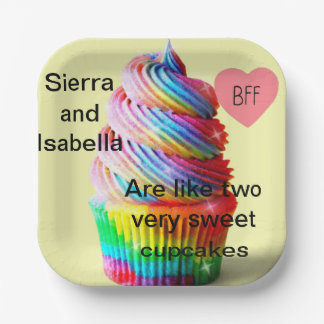 Süßes Cupcake Pappteller