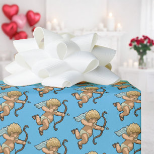 Süßes Cupid Valentinstag Liebe Pfeil Pixel Art Mus Geschenkpapier