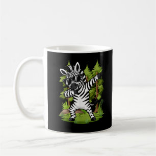 Süßes Dabbing-Zebra Lustiger Zebra-Tanz Tier  Kaffeetasse