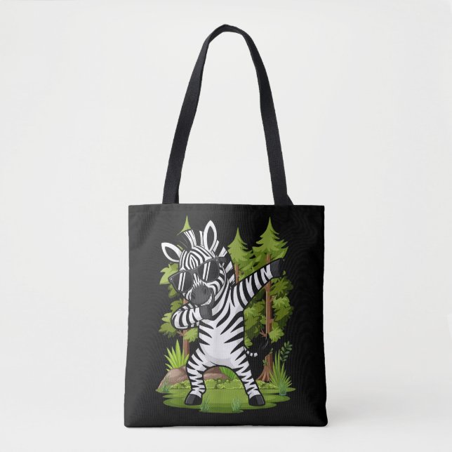 Süßes Dabbing-Zebra Lustiges Zebra-Tanz-Tier  (Vorderseite)