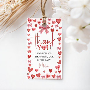 Süßes Dankeschön-Tags für Baby Shower-Geschenke Geschenkanhänger