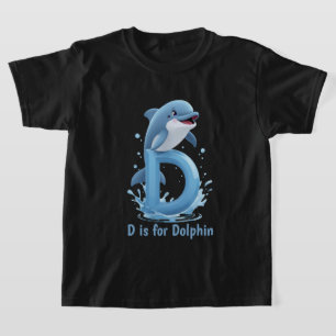 Süßes Delfin-Kinder-T-Shirt D steht für Delfin A T-Shirt