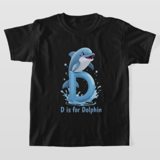 Süßes Delfin-Kinder-T-Shirt | D steht für Delfin A T-Shirt