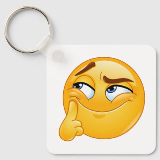 Süßes Denk-Emoji Lustiges Grinsendes Gesicht Schlü Schlüsselanhänger