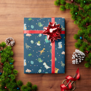 Süßes Dino-Muster Kindergeburtstags-Geschenkpapier Geschenkpapier