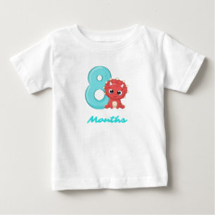 Süßes Dinosaurier-Baby-T-Shirt für acht Monate Baby T-shirt