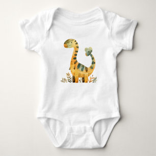 Süßes Dinosaurier-Cartoon – Lustiges Dino-Shirt fü Baby Strampler