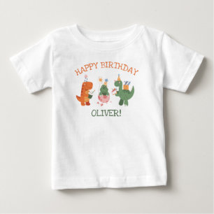 Süßes Dinosaurier-Kinder-Geburtstags-Ehrengast-T-S Baby T-shirt