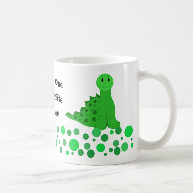 Süßes Dinosaurier-Lehrer-Design Kaffeetasse (Rechts)