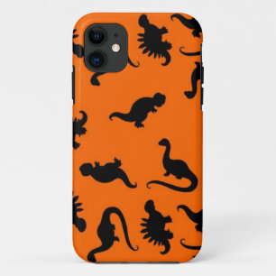 Süßes Dinosaurier-Muster auf Orange Case-Mate iPhone Hülle
