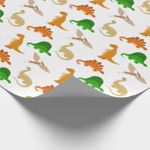 Süßes Dinosaurier-Muster Geschenkpapier