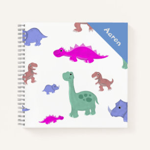 Süßes Dinosaurier-Muster Kinder Notizbuch