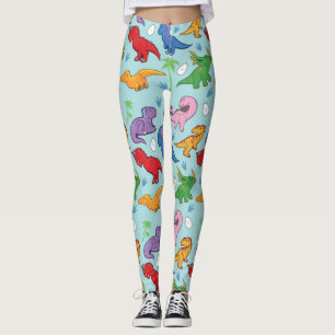 Süßes Dinosaurier-Muster Leggings