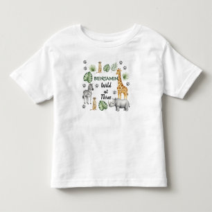 Süßes Dschungeltier 3. Geburtstag Kleinkind T-shirt