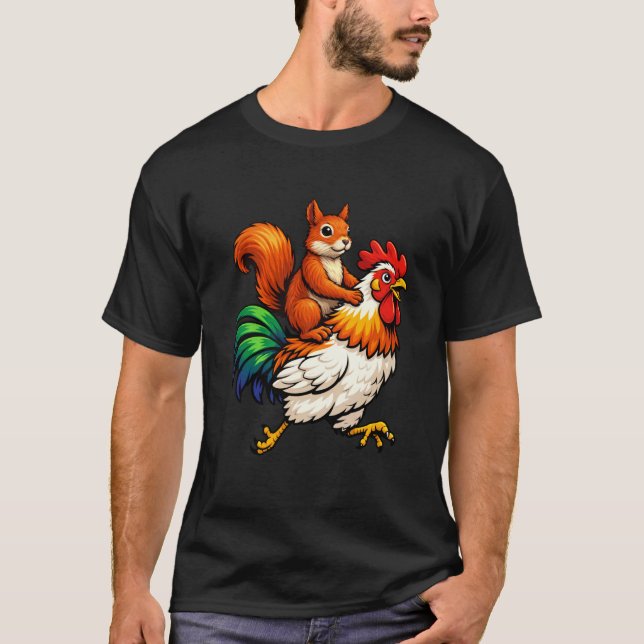 Süßes Eichhörnchen Huhn T-Shirt (Vorderseite)