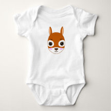 Süßes Eichhörnchen Kawaii Design Baby Bodysuit