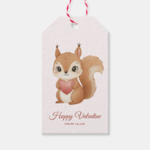 Süßes Eichhörnchen mit Herz Valentinstag