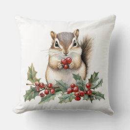 Süßes Eichhörnchen-Weihnachts-Wurfkissen Kissen