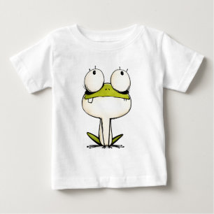 Süßes Ein-Zahn-Frosch-Baby-Shirt Cartoon-Frosch Baby T-shirt