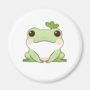 Süßes einfaches Chibi-Frosch-Natur-Kawaii-Design Magnet