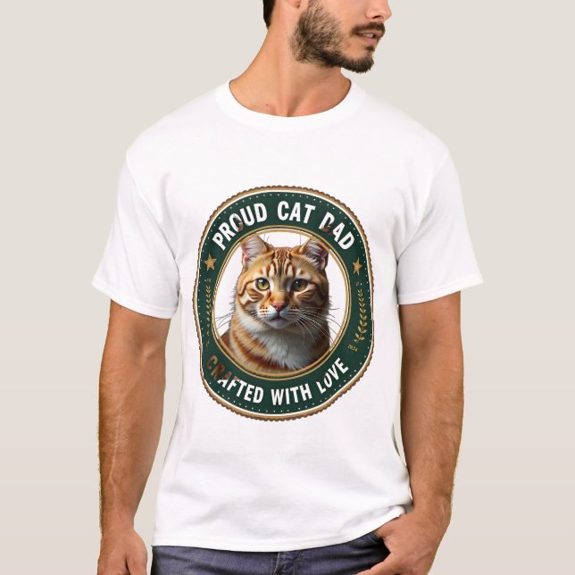 Süßes einfaches Design, benutzerdefinierter Katzen T-Shirt (Vorderseite)