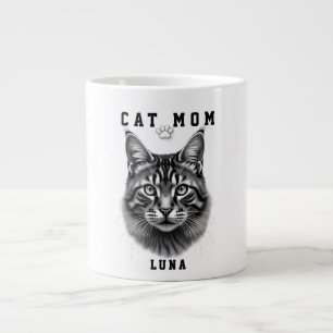 Süßes einfaches Design, individuelle Katze Mama sc Jumbo-Tasse