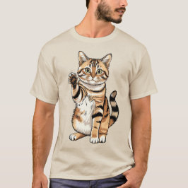 Süßes einfaches Design Männer Katzenliebhaber T-Shirt