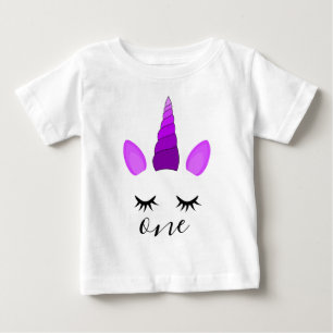 Süßes Einhorn 1. Geburtstags Mädchen Baby T-shirt