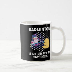 Süßes Einhorn Badminton Ist Mein Geheimnis Zum Glü Kaffeetasse