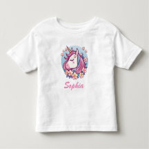 Süßes Einhorn & Blumen, Name personalisieren