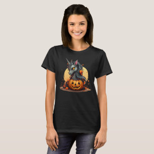 Süßes Einhorn Halloween T-Shirt