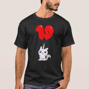Süßes Einhorn-Katzchen 19. Geburtstag Kinder-Bal T-Shirt