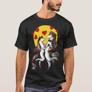 Süßes Einhorn-Paar T-Shirt